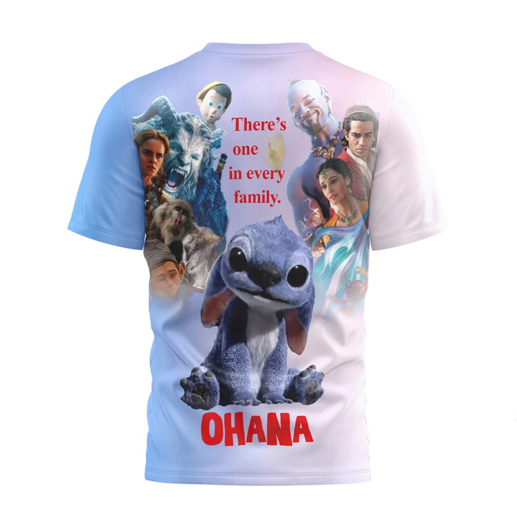Lilo & Stitch Ohana Family Mashup Character Collage Shirt Lilo & Stitch Ohana Family Mashup Character Collage Shirt