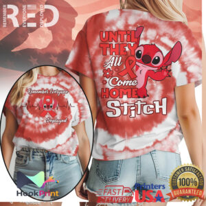 Lilo Stitch RED Until They All Come Home Military Support Shirt Lilo Stitch RED Until They All Come Home Military Support Shirt