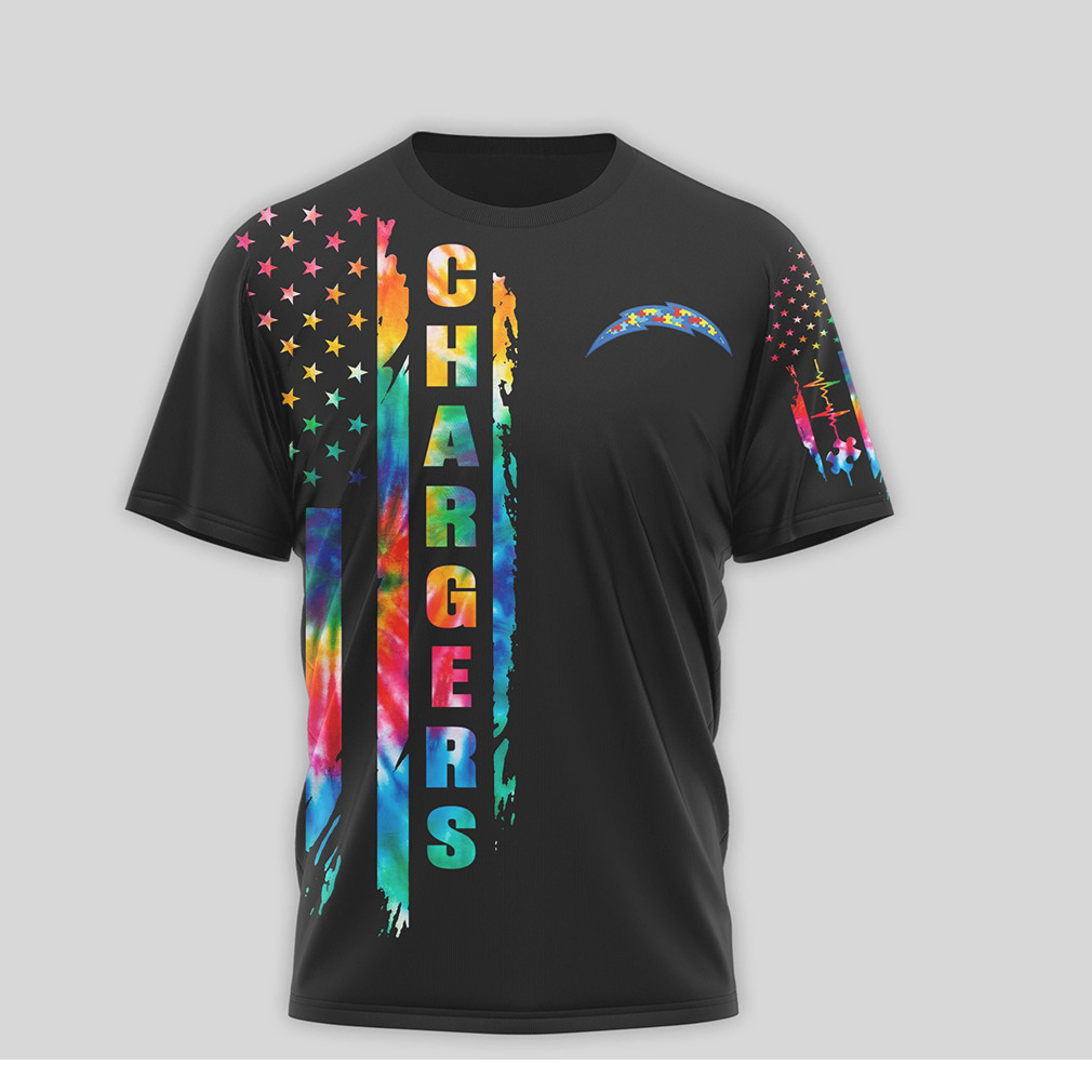 Los Angeles Chargers Autism Awareness See Able Not The Label T Shirt Los Angeles Chargers Autism Awareness See Able Not The Label T Shirt