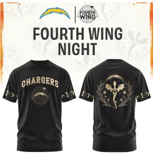 Los Angeles Chargers Fourth Wing Night Dragon Fantasy Football T Shirt Los Angeles Chargers Fourth Wing Night Dragon Fantasy Football T Shirt
