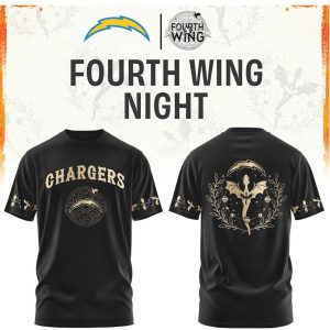 Los Angeles Chargers Fourth Wing Night Dragon Fantasy Football T Shirt