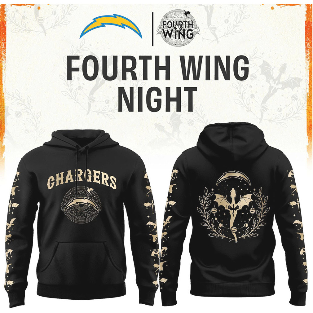 Los Angeles Chargers Fourth Wing Night Dragon Fantasy Football T Shirt Los Angeles Chargers Fourth Wing Night Dragon Fantasy Football T Shirt