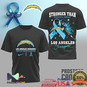 Los Angeles Chargers Prostate Cancer Awareness Stronger Than T Shirt Los Angeles Chargers Prostate Cancer Awareness Stronger Than T Shirt