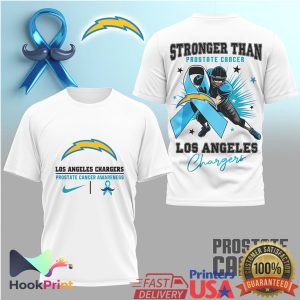 Los Angeles Chargers Prostate Cancer Awareness Stronger Than T Shirt