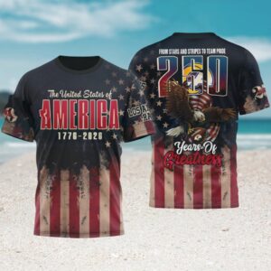 Los Angeles Rams 250 Years Of Greatness USA Bicentennial 1776 2026 NFL T Shirt Los Angeles Rams 250 Years Of Greatness USA Bicentennial 1776 2026 NFL T Shirt