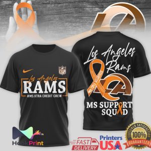 Los Angeles Rams MS Support Squad Multiple Sclerosis Awareness T Shirt