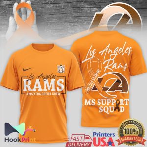 Los Angeles Rams MS Support Squad Multiple Sclerosis Awareness T Shirt