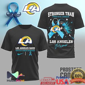 Los Angeles Rams Stronger Than Prostate Cancer Awareness T Shirt Los Angeles Rams Stronger Than Prostate Cancer Awareness T Shirt