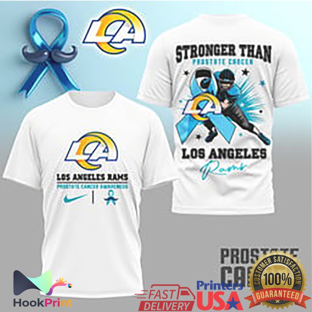 Los Angeles Rams Stronger Than Prostate Cancer Awareness T Shirt Los Angeles Rams Stronger Than Prostate Cancer Awareness T Shirt