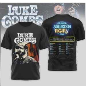 Luke Combs My Kinda Saturday Night Tour 2024 Concert T Shirt