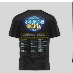 Luke Combs My Kinda Saturday Night Tour 2024 Concert T Shirt