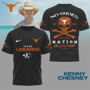 Kenny Chesney No Shoes Nation x Texas Longhorns NCAA Fan Graphic T Shirt