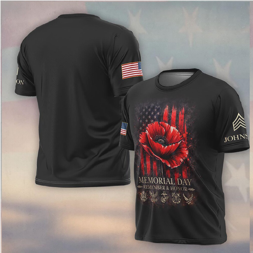 Memorial Day Red Poppy Flower Patriotic American Flag Remembrance Shirt Memorial Day Red Poppy Flower Patriotic American Flag Remembrance Shirt