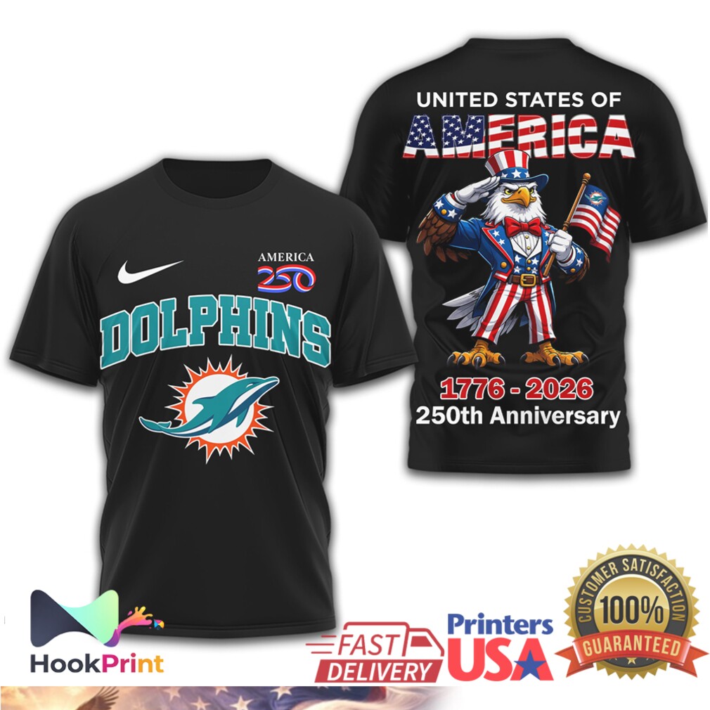 Miami Dolphins America 250th Anniversary 1776 2026 Patriotic Shirt Miami Dolphins America 250th Anniversary 1776 2026 Patriotic Shirt
