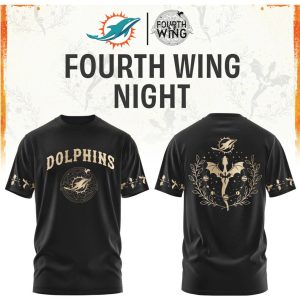 Miami Dolphins Fourth Wing Night Dragon Fantasy Football Gear T Shirt Miami Dolphins Fourth Wing Night Dragon Fantasy Football Gear T Shirt