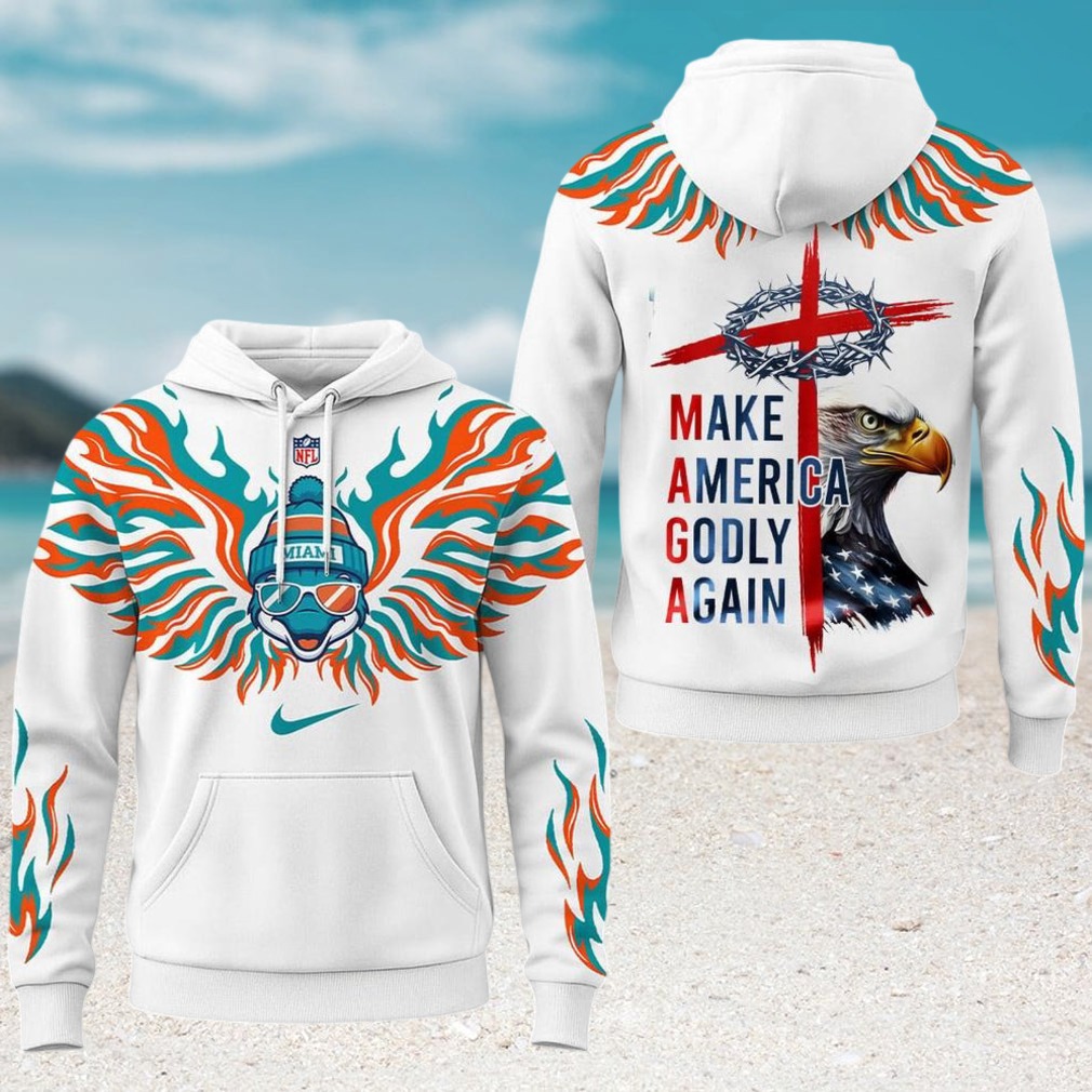Miami Dolphins MAGA Make America Godly Again Aqua Flame Christian Patriot Hoodie Miami Dolphins MAGA Make America Godly Again Aqua Flame Christian Patriot Hoodie