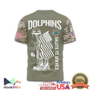 Miami Dolphins U.S. Veteran Salute To Service Tactical T Shirt Miami Dolphins U.S. Veteran Salute To Service Tactical T Shirt