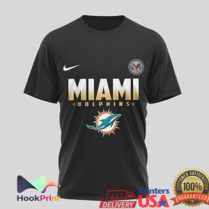 Miami Dolphins Veteran Serving My Country Pride T Shirt