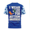 Georgia Bulldogs I Wear Blue for Autism Awareness T Shirt Georgia Bulldogs I Wear Blue for Autism Awareness T Shirt