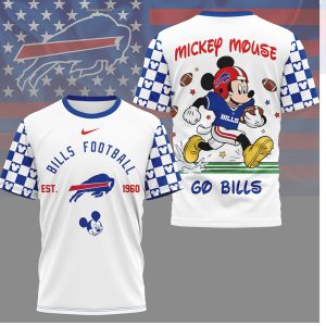 Mickey Mouse Buffalo Bills Football Est 1960 NFL Shirt
