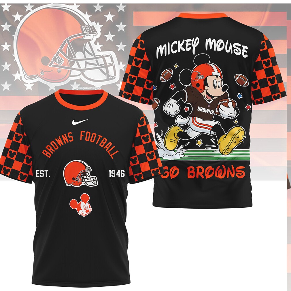 Mickey Mouse Cleveland Browns Football Est 1946 Browns T Shirt Mickey Mouse Cleveland Browns Football Est 1946 Browns T Shirt