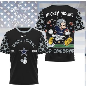 Mickey Mouse Dallas Cowboys Football Est 1960 Cowboys T Shirt