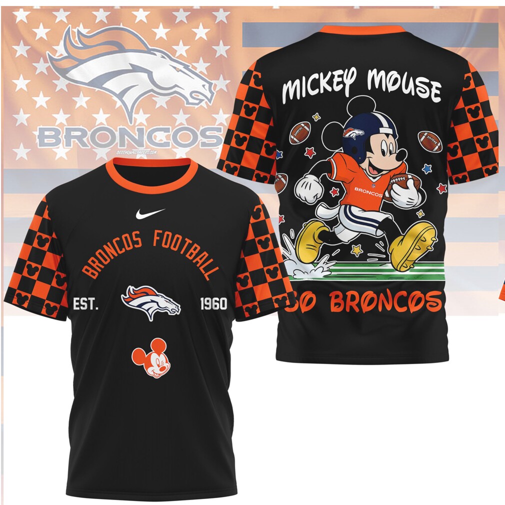 Mickey Mouse Denver Broncos Football Est 1960 Broncos T Shirt Mickey Mouse Denver Broncos Football Est 1960 Broncos T Shirt