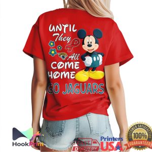 Mickey Mouse Jacksonville Jaguars Red Friday Until They All Come Home T Shirt