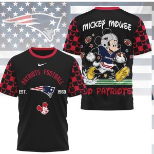 Mickey Mouse New England Patriots Football Est 1960 Patriots T Shirt