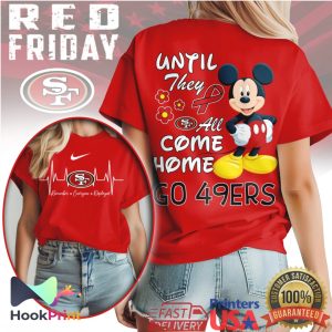 Mickey Mouse San Francisco 49ers Red Friday Military Appreciation T Shirt Mickey Mouse San Francisco 49ers Red Friday Military Appreciation T Shirt