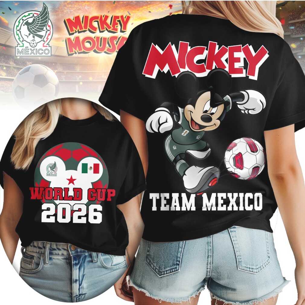 Mickey Mouse Team Mexico Football 2026 World Cup Supporter T Shirt Mickey Mouse Team Mexico Football 2026 World Cup Supporter T Shirt