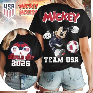 Mickey Mouse Team USA World Cup 2026 Soccer Fan T Shirt Mickey Mouse Team USA World Cup 2026 Soccer Fan T Shirt