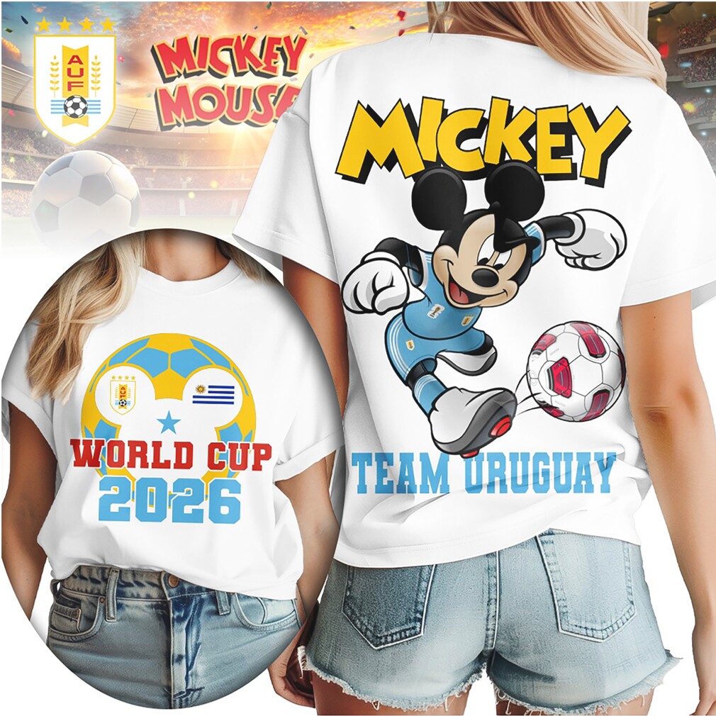 Mickey Mouse Team Uruguay Soccer World Cup 2026 Fan Gear T Shirt Mickey Mouse Team Uruguay Soccer World Cup 2026 Fan Gear T Shirt