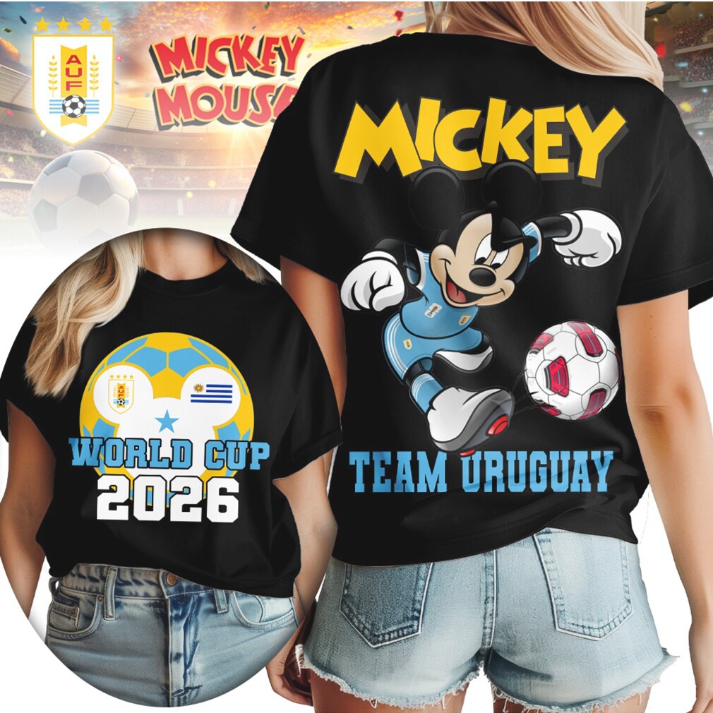 Mickey Mouse Team Uruguay Soccer World Cup 2026 Fan Gear T Shirt Mickey Mouse Team Uruguay Soccer World Cup 2026 Fan Gear T Shirt