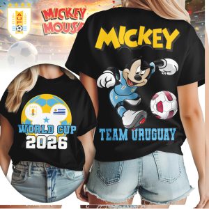 Mickey Mouse Team Uruguay World Cup 2026 Football Fan T Shirt Mickey Mouse Team Uruguay World Cup 2026 Football Fan T Shirt