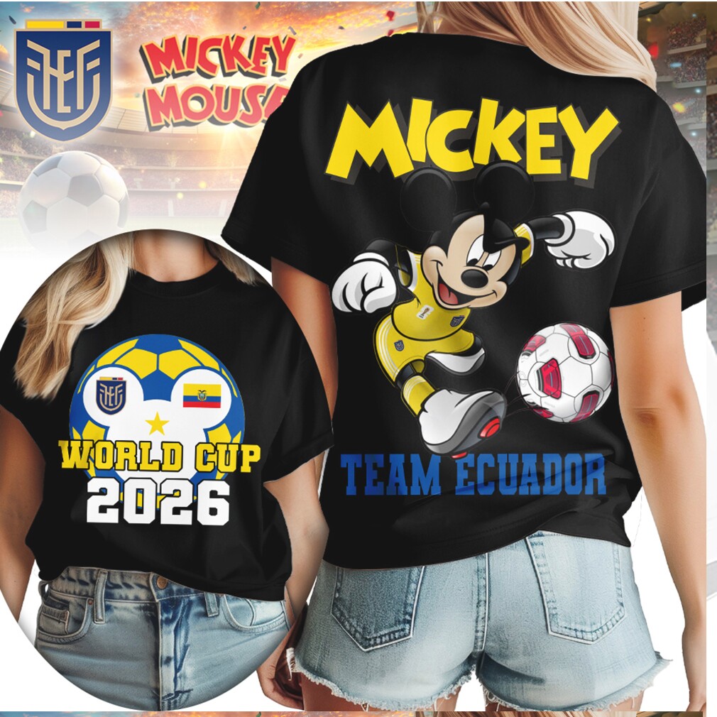 Mickey Mouse World Cup 2026 Team Ecuador Football Supporter Shirt Mickey Mouse World Cup 2026 Team Ecuador Football Supporter Shirt