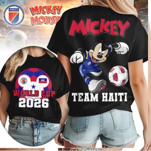 Mickey Mouse World Cup 2026 Team Haiti Football Supporter Shirt Mickey Mouse World Cup 2026 Team Haiti Football Supporter Shirt