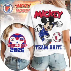 Mickey Mouse World Cup 2026 Team Haiti Football Supporter Shirt
