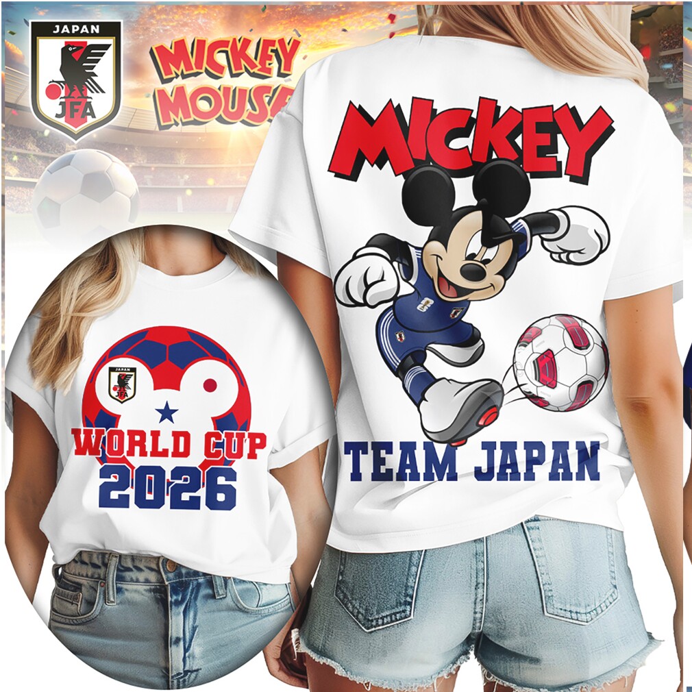 Mickey Mouse World Cup 2026 Team Japan Blue Samurai Soccer T Shirt Mickey Mouse World Cup 2026 Team Japan Blue Samurai Soccer T Shirt