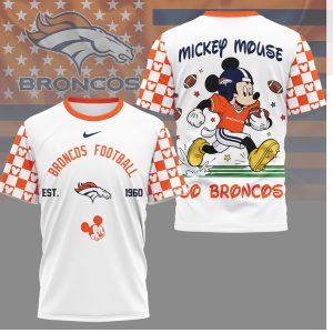 Mickey Mouse x Denver Broncos NFL Football Shirt