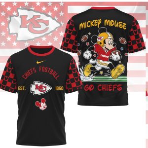 Mickey Mouse x Kansas City Chiefs NFL T Shirt