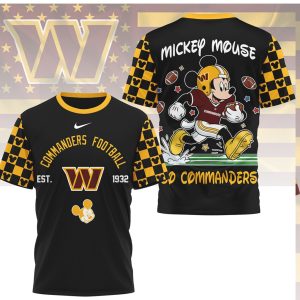 Mickey Mouse x Washington Commanders NFL Shirt