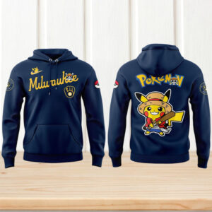 Milwaukee Baseball x Pokemon Pikachu Straw Hat Luffy Mashup Shirt Milwaukee Baseball x Pokemon Pikachu Straw Hat Luffy Mashup Shirt