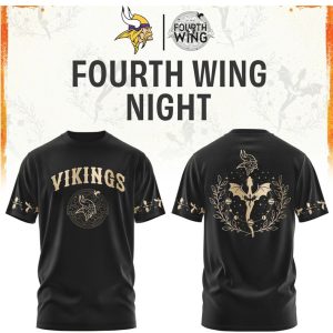 Minnesota Vikings Fourth Wing Night Dragon Rider T Shirt Minnesota Vikings Fourth Wing Night Dragon Rider T Shirt