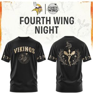 Minnesota Vikings Fourth Wing Night Dragon Rider T Shirt
