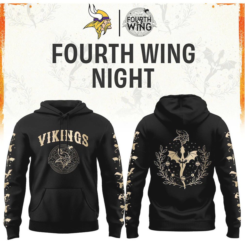 Minnesota Vikings Fourth Wing Night Dragon Rider T Shirt Minnesota Vikings Fourth Wing Night Dragon Rider T Shirt
