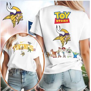 Minnesota Vikings Toy Story Character Graphic T Shirt