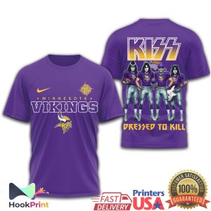 Minnesota Vikings x KISS Rock Band “Dressed To Kill” Fan T Shirt Minnesota Vikings x KISS Rock Band “Dressed To Kill” Fan T Shirt