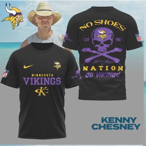 Minnesota Vikings x Kenny Chesney No Shoes Nation Fan Shirt