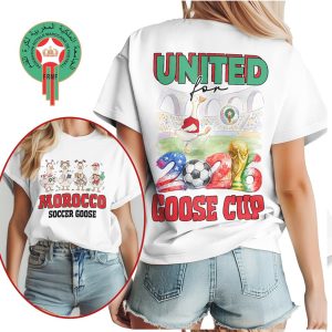 Morocco Soccer Goose United For 2026 Goose Cup T Shirt